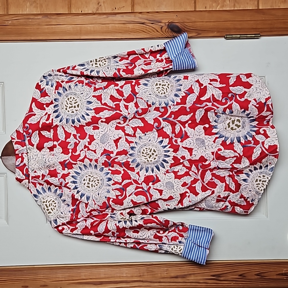 Chaps no iron button down Medium Floral - Picture 6 of 9